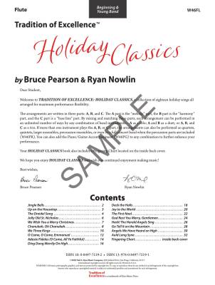 Tradition of Excellence: Holiday Classics - Pearson/Nowlin - Flute - Book