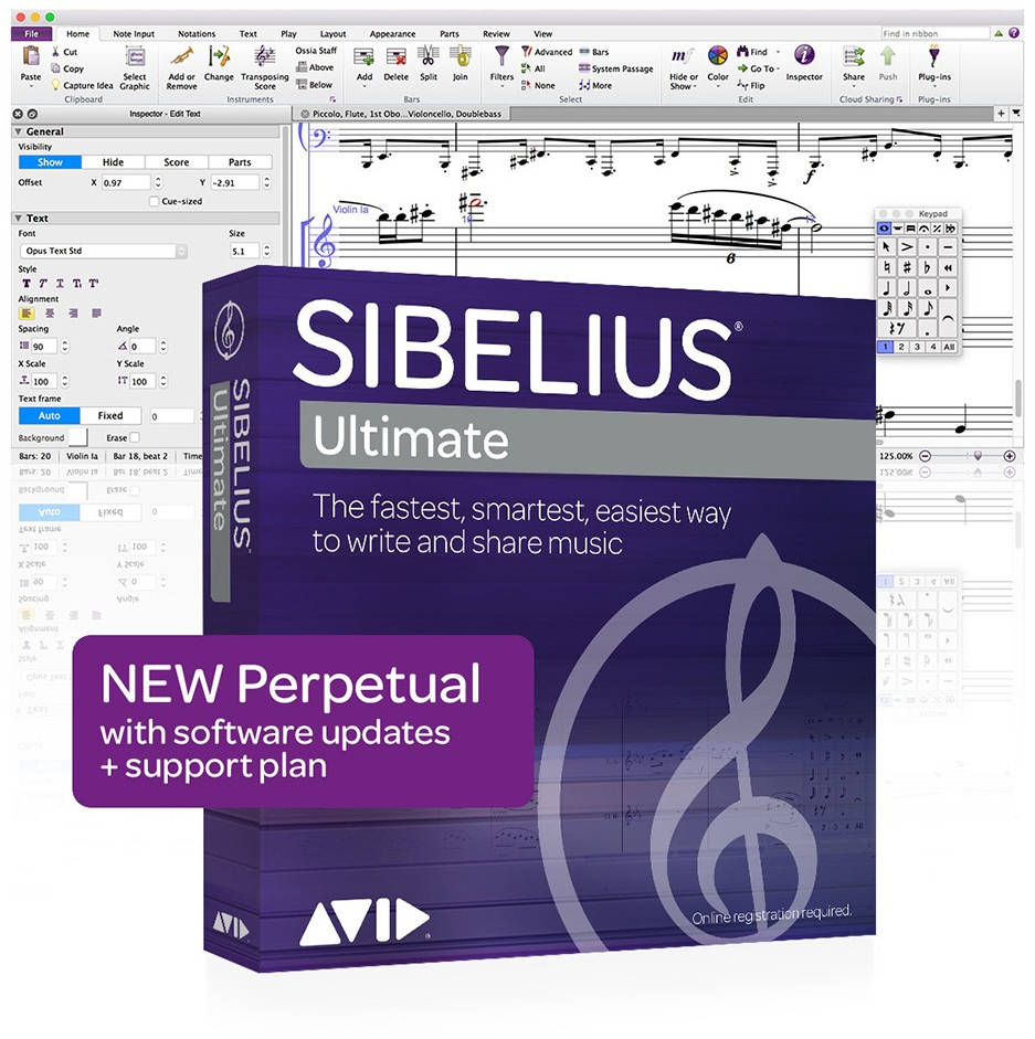 Sibelius | Ultimate Perpetual License with 1-Year Upgrade & Support - Boxed