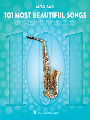 101 Most Beautiful Songs - Alto Sax - Book