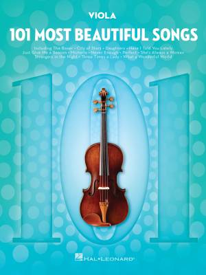101 Most Beautiful Songs - Viola - Book