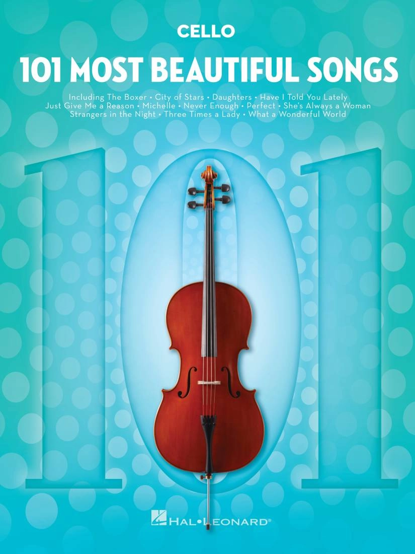 101 Most Beautiful Songs - Cello - Book