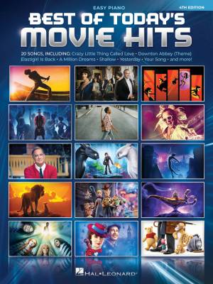 Best of Today\'s Movie Hits, 4th Edition - Easy Piano - Book
