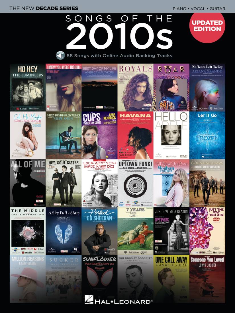Songs of the 2010s, Updated Edition - Piano/Vocal/Guitar - Book/Audio Online