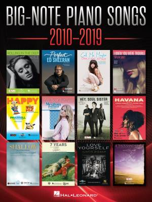 Big-Note Piano Songs 2010-2019 - Big Note Piano - Book
