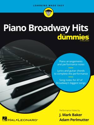 Piano Broadway Hits for Dummies - Perlmutter/Baker - Piano - Book