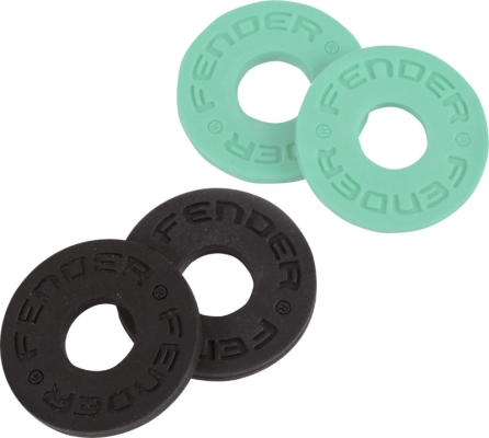 Fender - Strap Blocks 4 Pack - Black/Surf Green