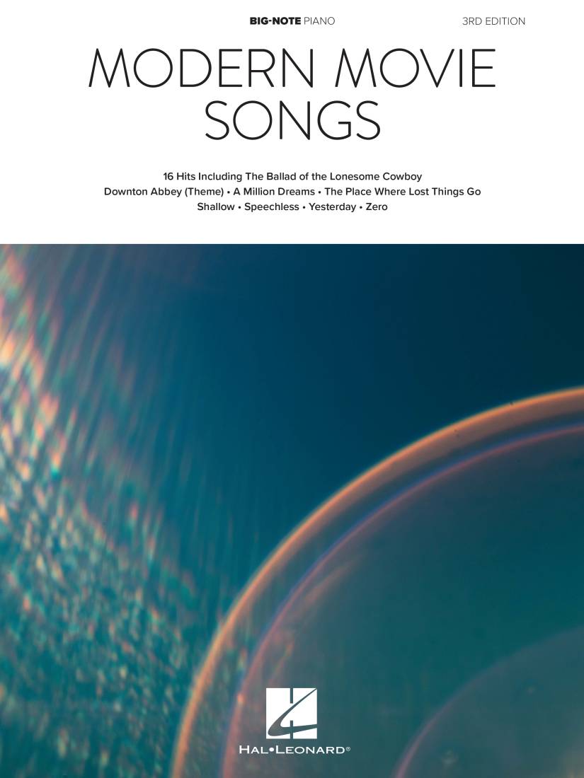 Modern Movie Songs, 3rd Edition - Big Note Piano - Book