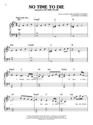 No Time to Die - Eilish - Easy Piano - Sheet Music