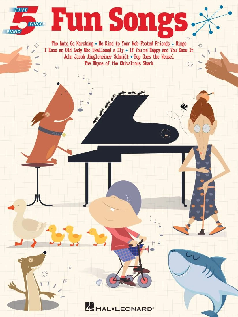 Fun Songs for Five-Finger Piano - Book