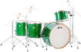 Ludwig Drums - Centennial Zep 4-Piece Shell Pack (26,14,16,18) - Green Sparkle