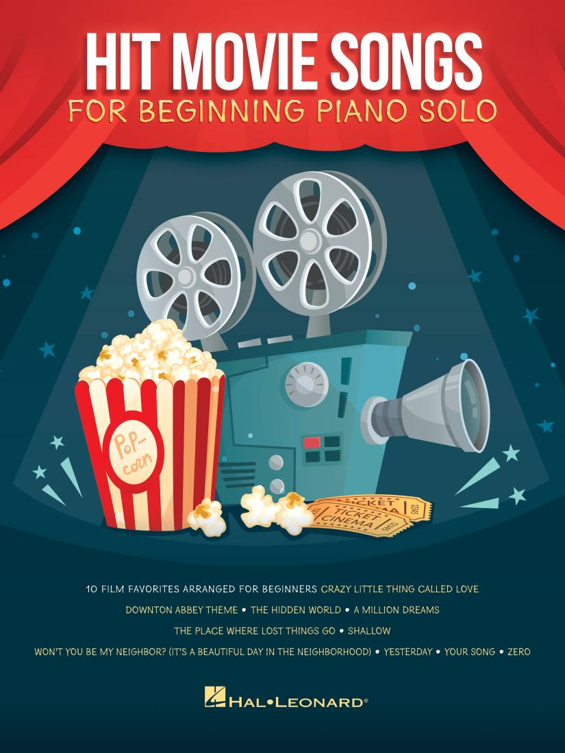 Hit Movie Songs - Easy Piano - Book