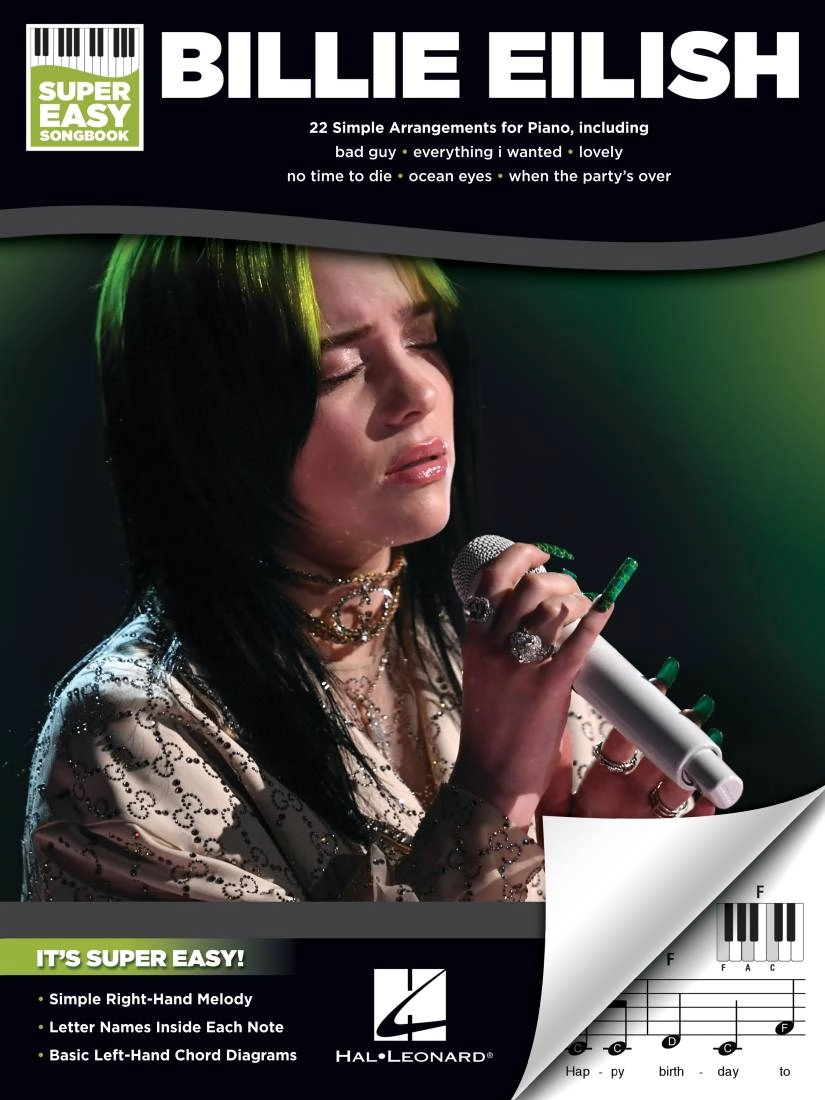 Billie Eilish: Super Easy Songbook - Easy Piano - Book