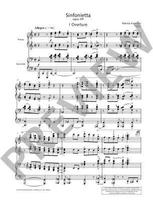 Sinfonietta Op. 49 - Kapustin - Piano Duet (1 Piano, 4 Hands)