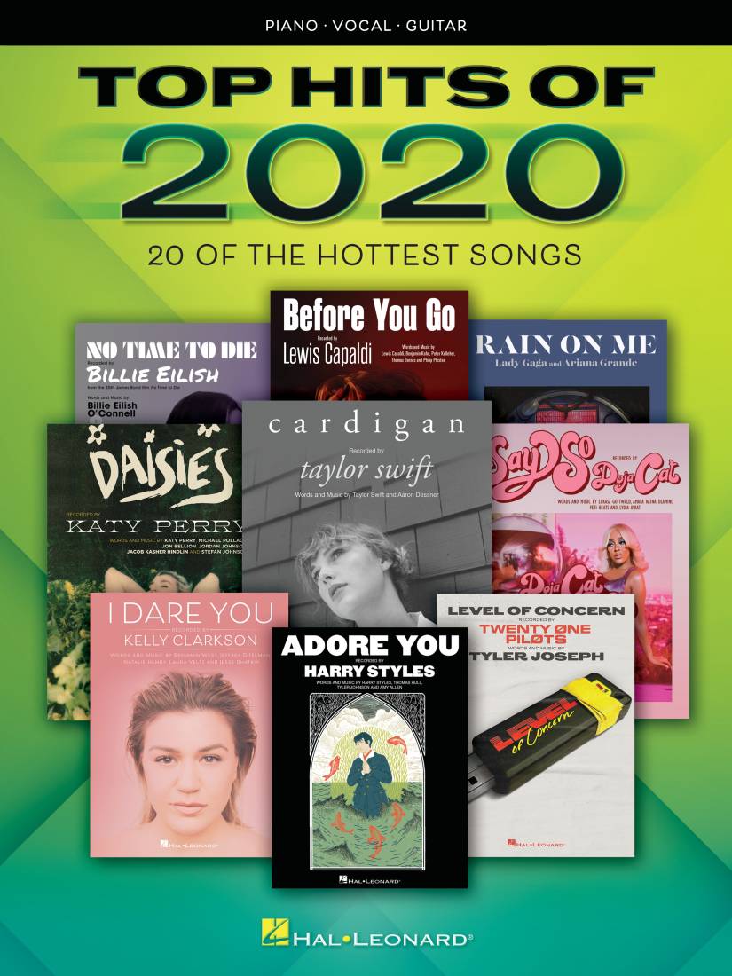Top Hits of 2020: 20 of the Hottest Songs - Piano/Vocal/Guitar - Book