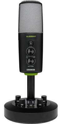Mackie - Chromium USB Condenser Microphone with Built-In 2-Channel Mixer
