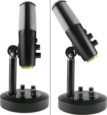 Chromium USB Condenser Microphone with Built-In 2-Channel Mixer