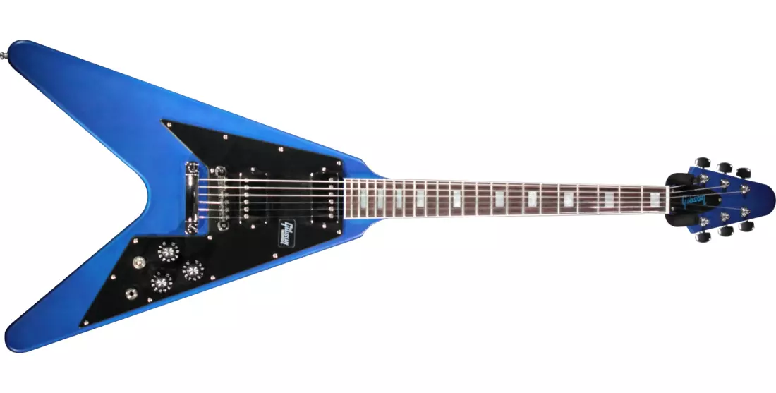 Flying V 70s Blue Mist Satin