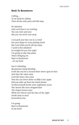 Tales of Boomtown Glory - Geldof - Book