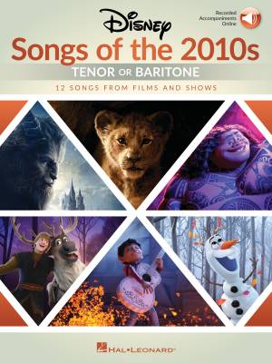 Disney Songs of the 2010s: Tenor or Baritone - Book/Audio Online