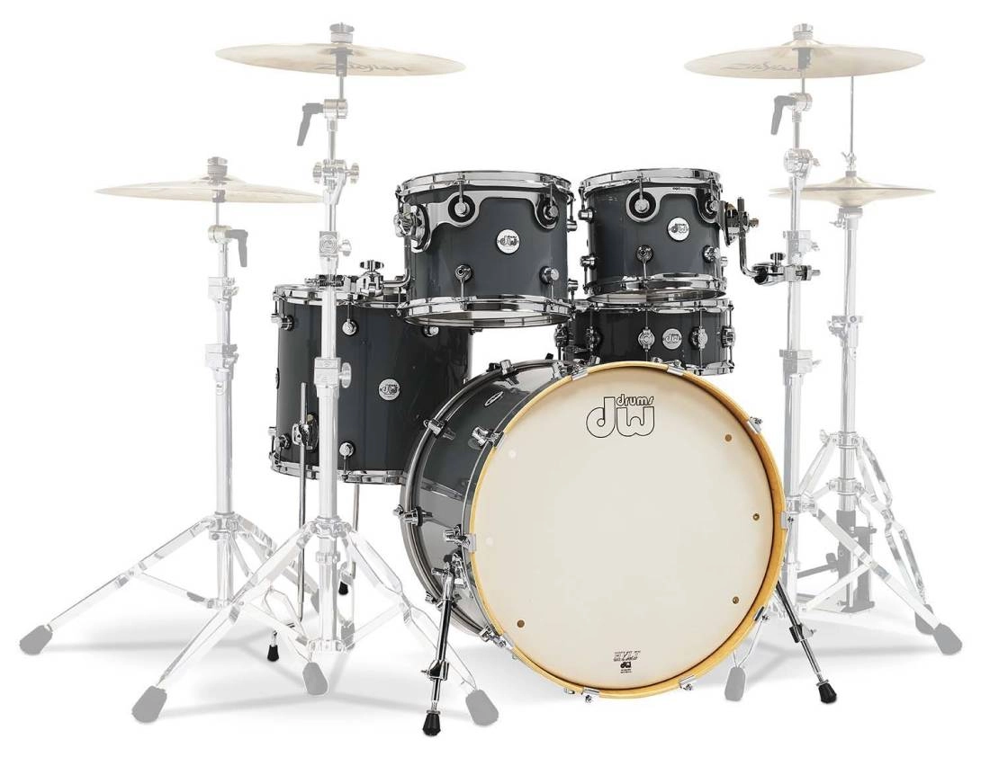 Design Series 5-Piece Shell Pack (22,10,12,16,SD) - Steel Gray