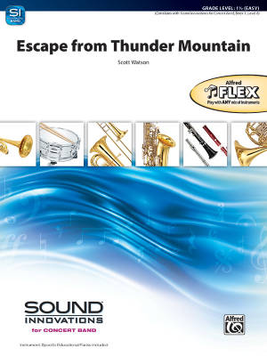 Alfred Publishing - Escape From Thunder Mountain - Watson - Concert Band (Flex) - Gr. 1.5