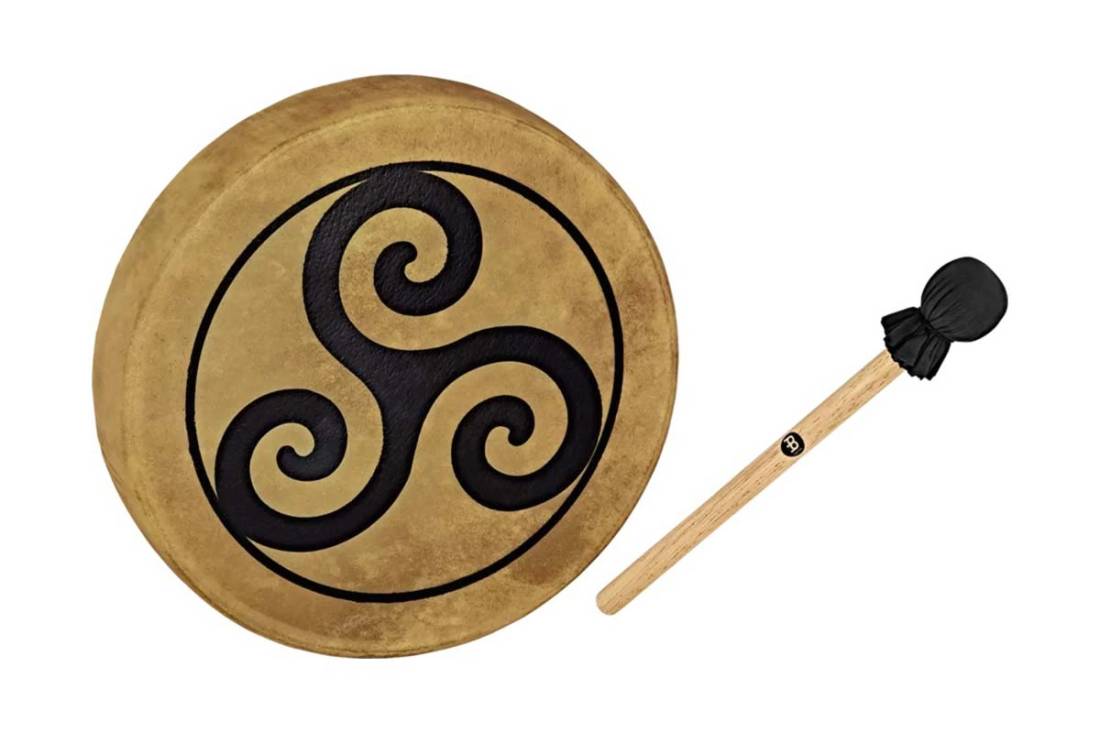 Native American-Style Hoop Drum - 15\'\' Triskele