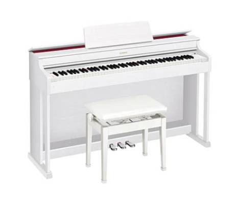 AP-470 88-Key Digital Piano with Bench - White