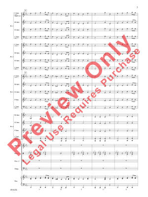 Christmas Holiday March (Based on \'\'Greensleeves\'\') - Story - Concert Band (Flex) - Gr. 1