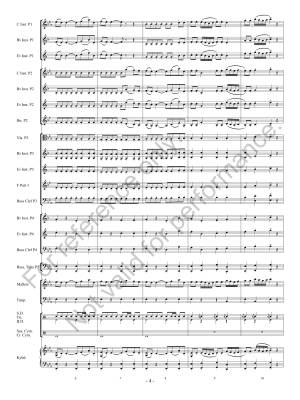 A Little Night Music (Eine Kleine Nachtmusik) - Mozart/Galvin - Concert Band (Flex) - Gr. 3.5