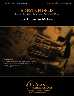 C. Alan Publications - Adeste Fidelis - McIvor - Concert Band (Flex) - Gr. 4.5