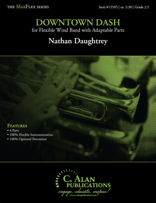 C. Alan Publications - Downtown Dash - Daughtrey - Concert Band (Flex) - Gr. 2.5