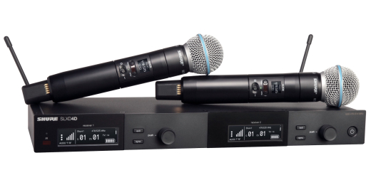 Shure - SLXD24D/B58 Dual Wireless System with 2x BETA58A Handheld Transmitters - G58