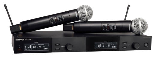 Shure - SLXD24D/SM58 Dual Wireless System with 2 SLXD2/58 Handheld Transmitters - G58