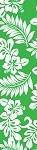 Hawaiian Design Ukulele Strap 1 inch - Green