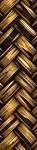 Hawaiian Design Ukulele Strap 1 inch - Basket Weave