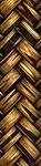Hawaiian Design Ukulele Strap 1 inch - Basket Weave