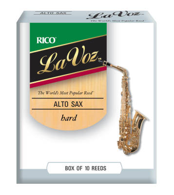 La Voz - Alto Saxophone Reeds (Box Of 10) - Medium Hard