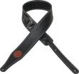 Levys - 2 1/2 inch Triple-Ply Super-Soft Leather Strap - Black