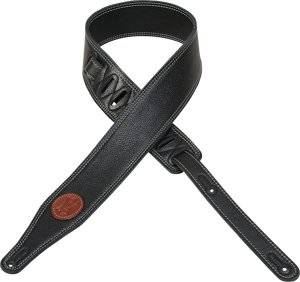 2 1/2 inch Triple-Ply Super-Soft Leather Strap - Black