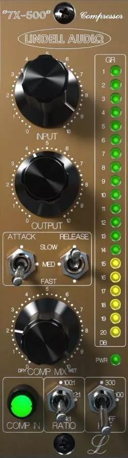 1 Channel Transformer Coupled Compressor/Limiter