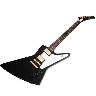 ギター Epiphone Explorer Gothic 1958 Epiphone Goth 1958 Explorer Pitch Black – Chicago Music Exchange