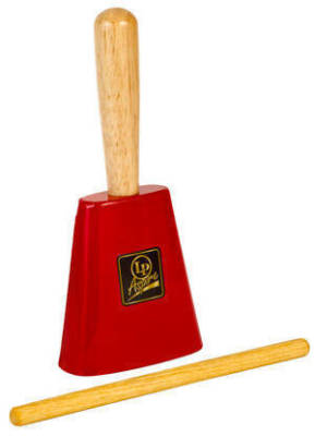 Latin Percussion - Aspire EZ-Grip Cowbell with Handle - Red