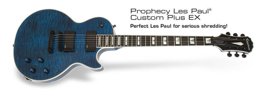 Prophecy Les Paul Custom Plus Ex w/Case - Saphire