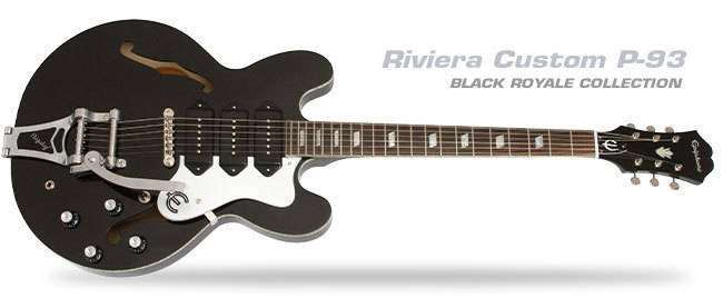 Epiphone Riviera P93 Royale In Black - Limited Edition | Long & McQuade