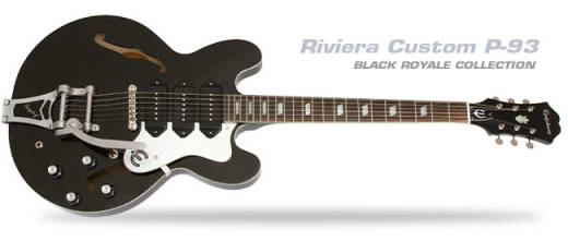 Epiphone Riviera P93 Royale In Black - Limited Edition