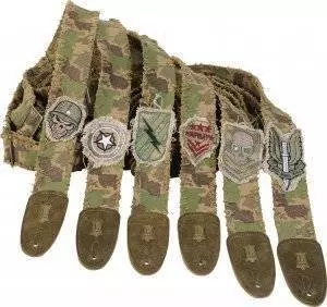 2 Inch Camo Cotton Guitar Strap With Military Design - XL Pattern 4