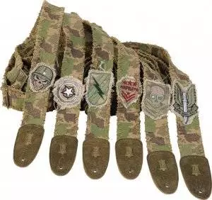 2 Inch Camo Cotton Guitar Strap With Military Design - XL Pattern 4