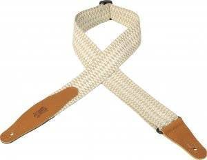 2 Inch Woven Guitar Strap With Leather Ends - Pattern 4