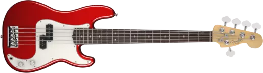 Fender American Standard Precision Bass V - 5 String - Rosewood - Mystic Red