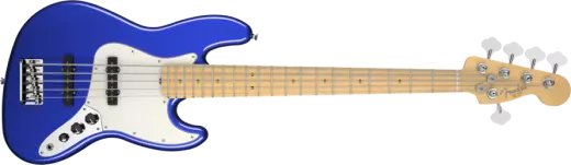 Fender American Standard Jazz 5 String Bass - Maple - Mystic Blue